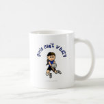 Light Girls Volleyball in Blue Uniform Coffee Mugs