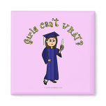Light Graduate in Blue Fridge Magnet