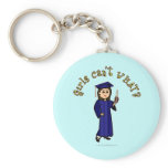 Light Graduate in Blue Keychain