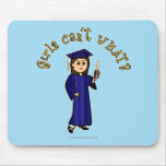 Light Graduate in Blue Mouse Pads