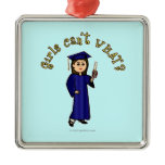 Light Graduate in Blue Ornament