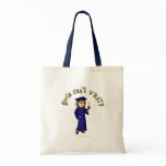 Light Graduate in Blue Tote Bag