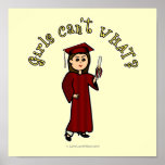 Light Graduate in Red Poster