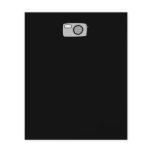 Light Gray and Black Camera. On Black. Custom Flyer