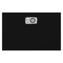 Light Gray and Black Camera. On Black. Flyers