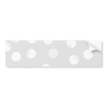 Light gray and white dotty pattern. bumper sticker