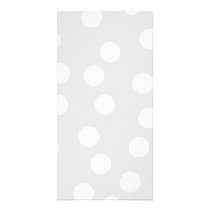 Light gray and white dotty pattern. picture card