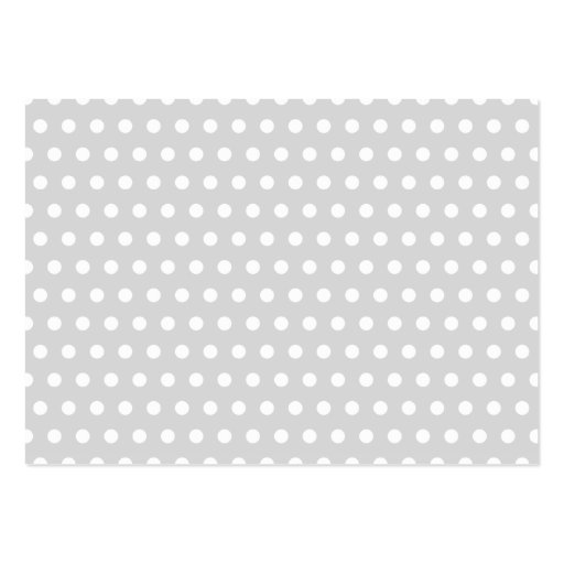 Light Gray and White Polka Dot Pattern. Business Card Template