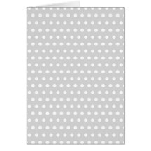 Light Gray and White Polka Dot Pattern. Greeting Cards