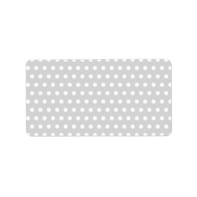 Light Gray and White Polka Dot Pattern. Address Label