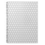 Light Gray and White Polka Dot Pattern. Notebooks