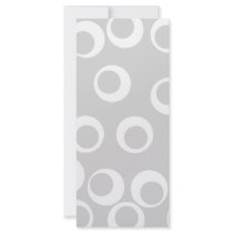 Light gray and white retro pattern. custom rack cards