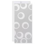 Light gray and white retro pattern. custom rack cards