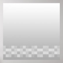Light Gray and White Squares Pattern. Poster