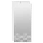 Light Gray and White Squares Pattern. Rack Cards
