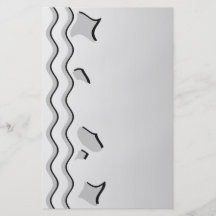 Light Gray and White Wavy Pattern. Flyer