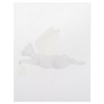 Light Gray Angel Cat With Yellow Wings letterhead by mydeas Light Gray Angel Cat With Yellow Wings letterhead