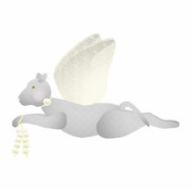 Light Gray Angel Cat With Yellow Wings photo sculptures by mydeas Light Gray Angel Cat With Yellow Wings photo sculptures