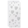 Light Gray Pattern of Love Hearts. Full Color Rack Card