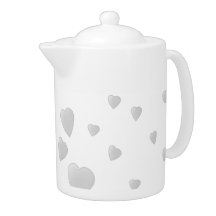 Light Gray Pattern of Love Hearts.