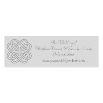 Light Gray Wedding Website Information Cards Business Card Templates