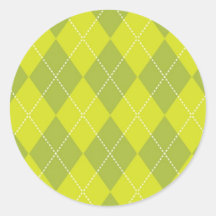 Light Green Argyle Pattern Sticker