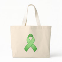 Light Green Awareness Ribbon Bag by jamieco Light Green Awareness Ribbon Bag