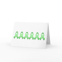 Light Green Awareness Ribbon Card by jamieco Light Green Awareness Ribbon Card