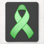 Light Green Awareness Ribbon Mousepad
