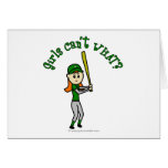 Light Green Baseball Card