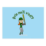 Light Green Baseball Postcards