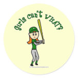 Light Green Baseball Stickers