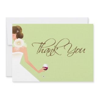 Light green bridal shower thank you card zazzle_invitation