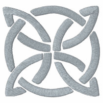 Light Green Celtic Irish Knotwork Design 3 Embroidered Polo Shirt