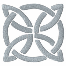 Light Green Celtic Irish Knotwork Design 3 Embroidered Polo Shirt