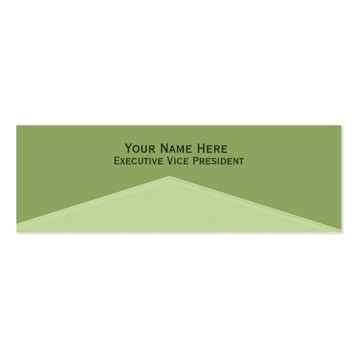 Light Green Center Point Business Card Templates (front side)