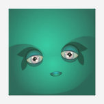 Light Green Cutie Bubble canvas prints
