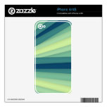 Light Green Dark Blue iPhone 4/4S Skin iPhone 4 Decal