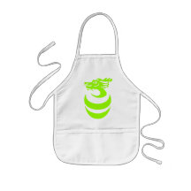 Light Green Dragon Apron