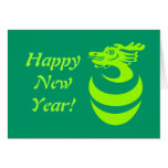 Light Green Dragon in Egg Custom Card