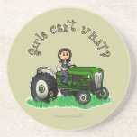 Light Green Farmer Girl Coaster