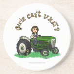 Light Green Farmer Girl Coasters