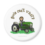 Light Green Farmer Refrigerator Magnet