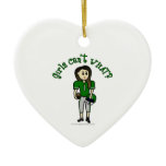 Light Green Football Christmas Tree Ornaments
