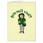Light Green Football Greeting Card