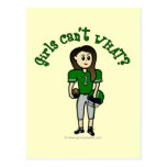 Light Green Football Postcard