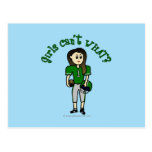 Light Green Football Postcard