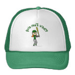 Light Green Girls Baseball Mesh Hats