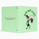 Light Green Girls Basketball 3 Ring Binder