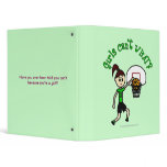 Light Green Girls Basketball 3 Ring Binder
